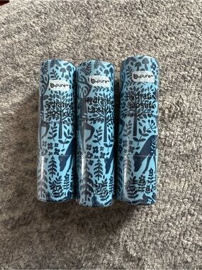 B Pure Tube Lip Sticks Deer Print Red Lot of 3